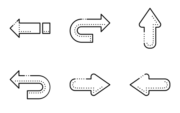 arrow dotted style