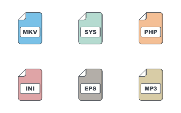 file formats flat outline