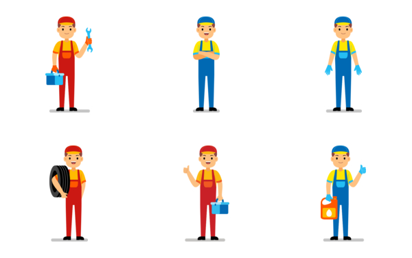 Mechanic profession character