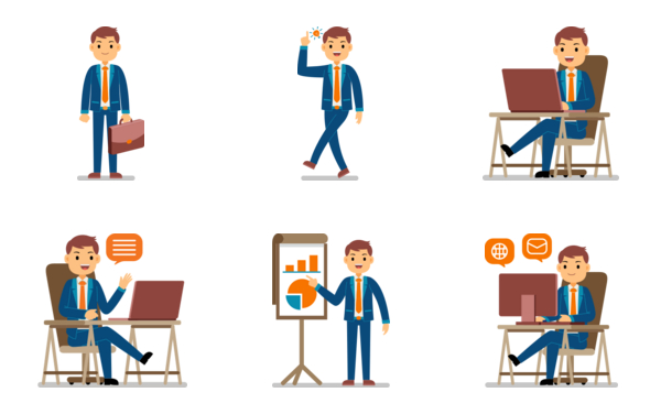 businessman profession character