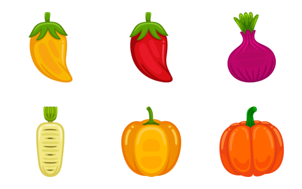 cute vegetables