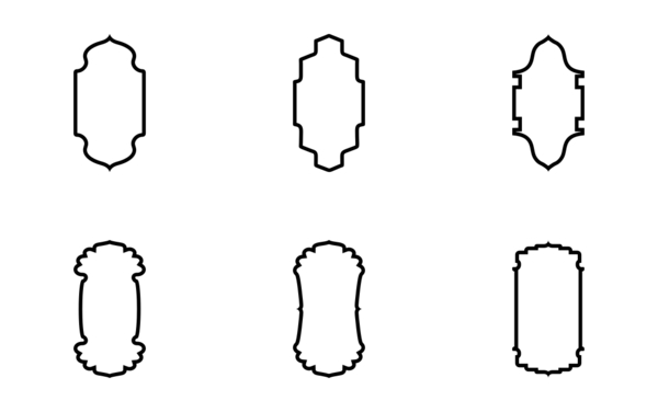 islamic vertical frame design