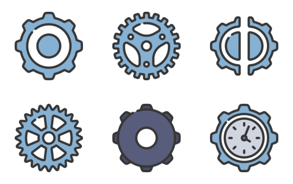 gears and cogs  soft fill