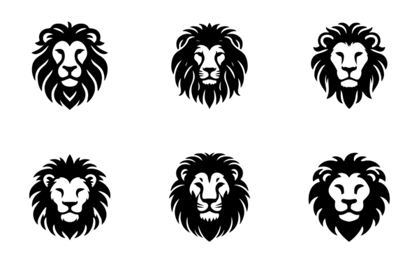 lion faces