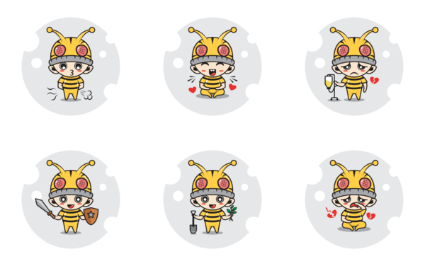 bee characters activity