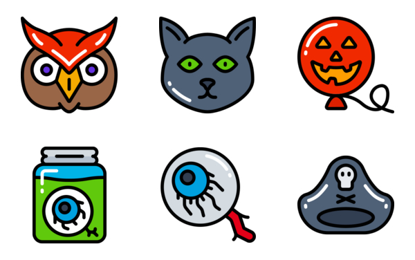 Halloween bright fill Halloween bright fill