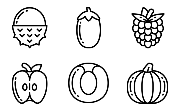 fruit  outline