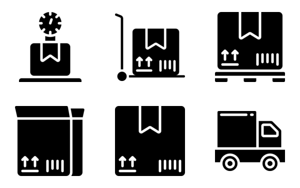 shipping  delivery  glyph