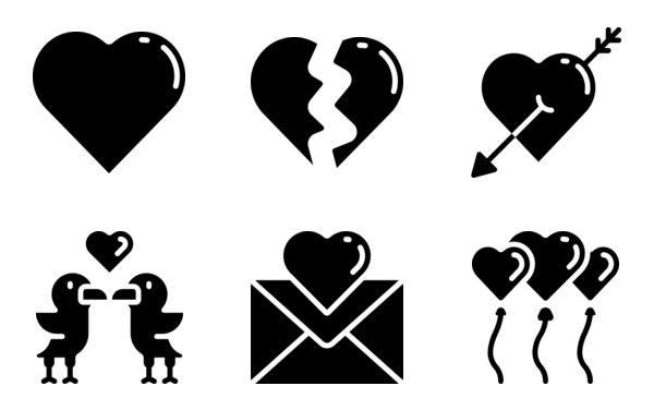 valentines love  glyph