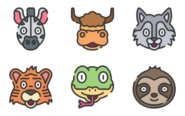 animal avatars  soft fill