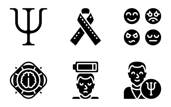 Mental health glyph Mental health glyph