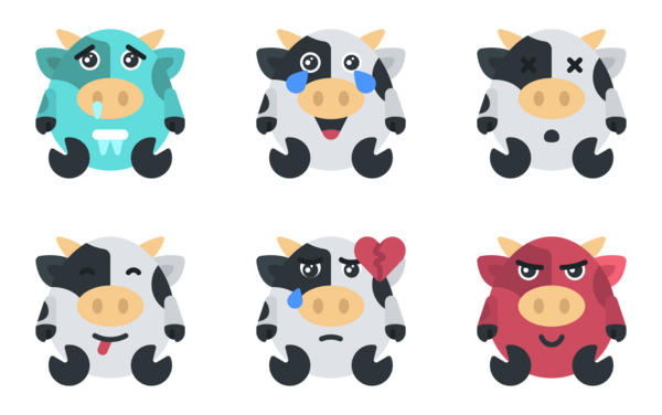 cow emoji flat cow emoji flat