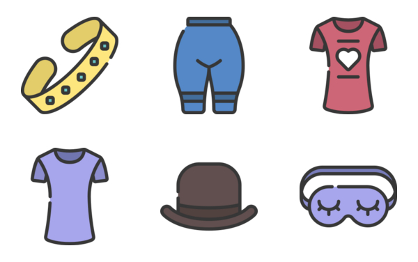 Clothing and accessories soft fill Clothing and accessories soft fill