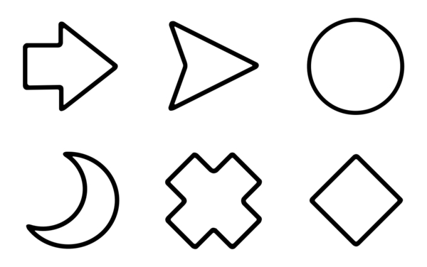 basic shapes  outline