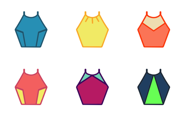 clothing  colored tops