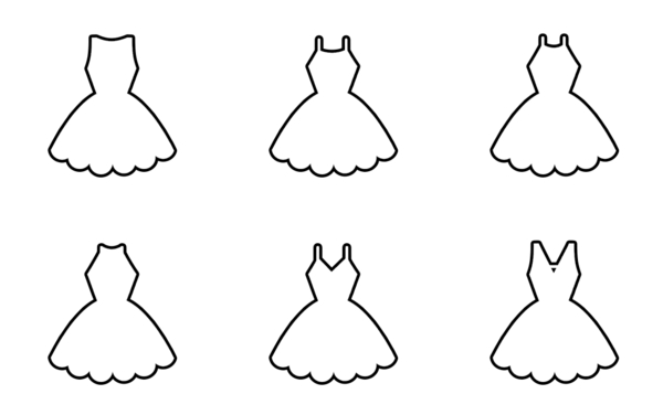 dresses  outline v3