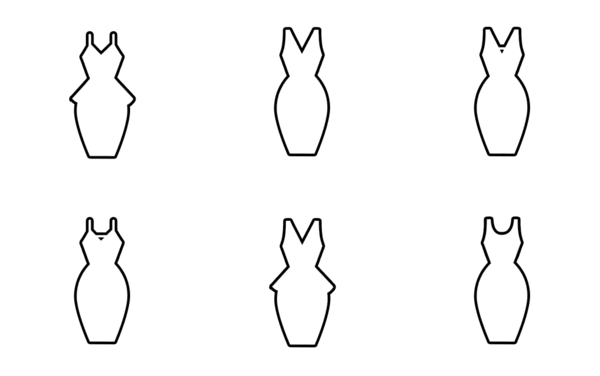 dresses  outline v4