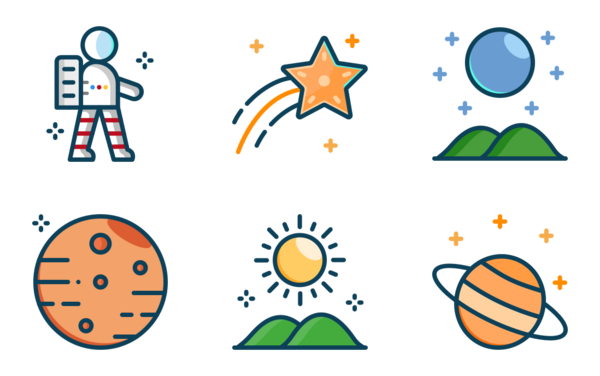 Spacefilled outline Spacefilled outline