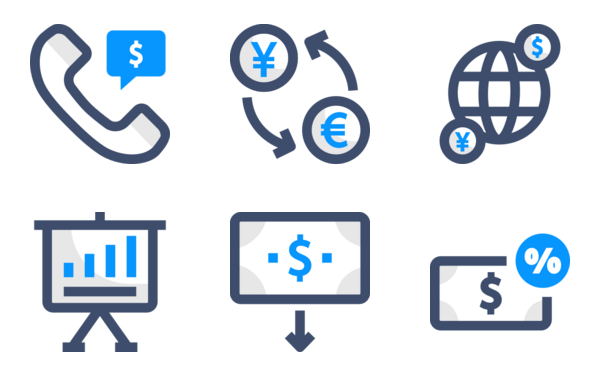 finance 2 basic filled outline