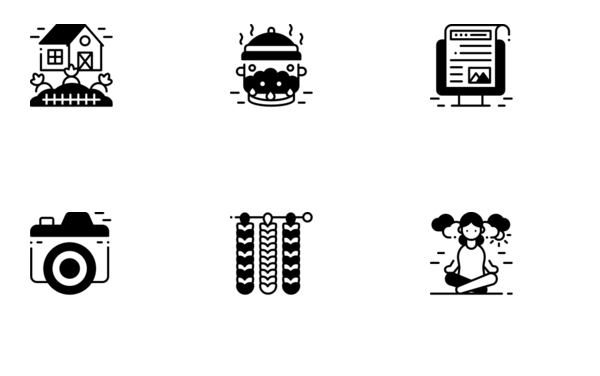 indoor activities semi black fill