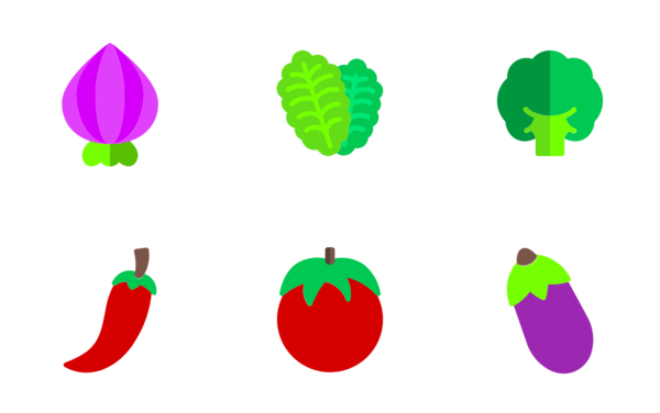 flat vegetables