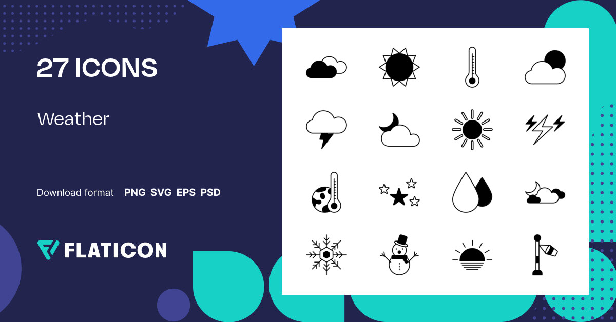 Pack De Iconos Weather Black Fill Iconos Svg