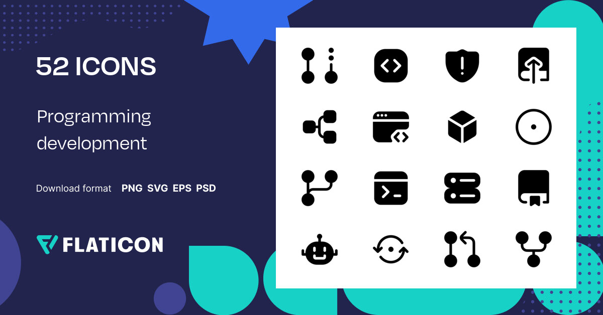 Programming development Icon Pack | 52 .SVG Icons