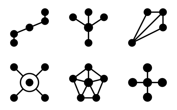 network pattern glyph