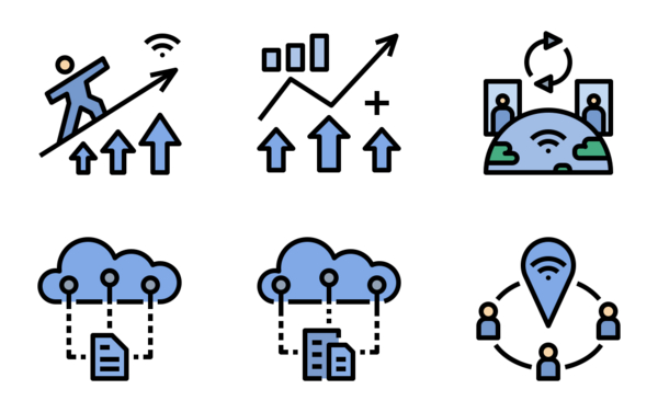 internet of things filled outine