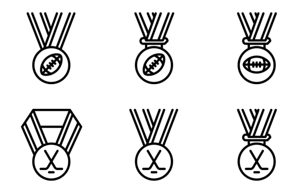 sports medals outline sports medals outline