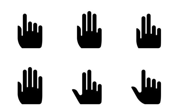 hands  gestures glyph