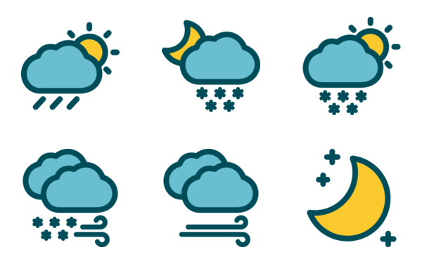 weather  filled outline