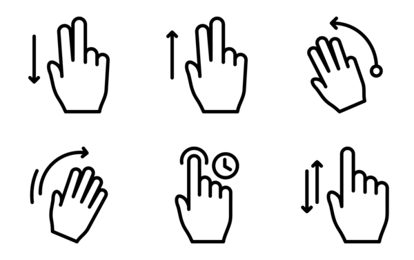 multitouch gesture  outline