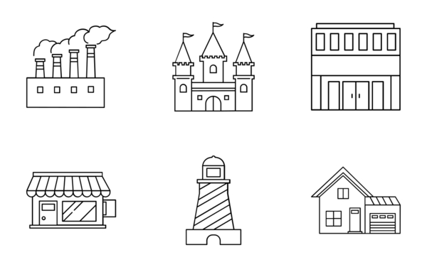 buildings outlines