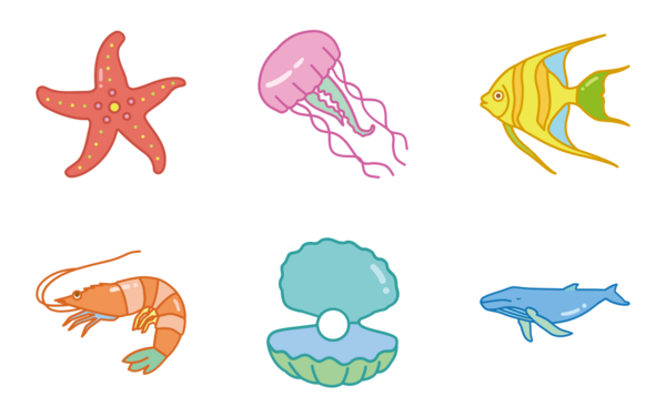 marine life color