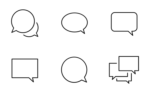 speech bubbles