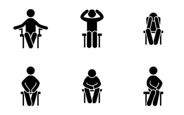 Man sitting on chair Man sitting on chair