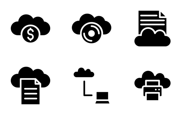 cloud computing glyph