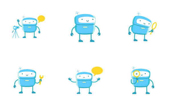 robot mascot character