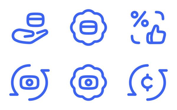 finance and business icons pack 24px