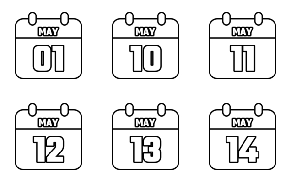 calendar of may