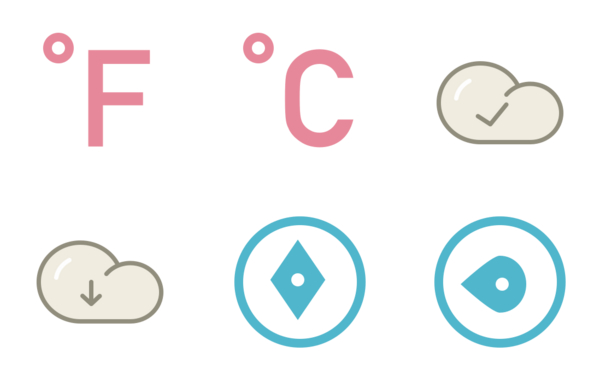 lovely weather icons