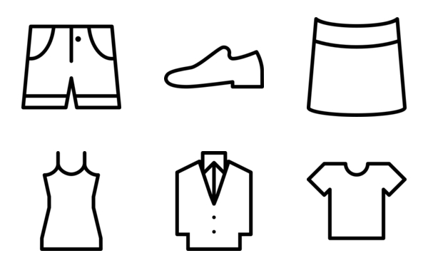 clothes outline clothes outline
