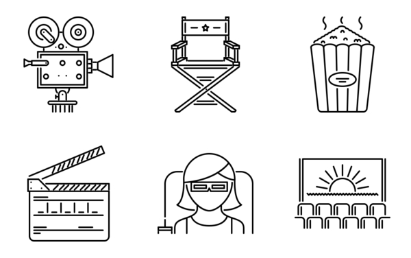 cinema outline cinema outline