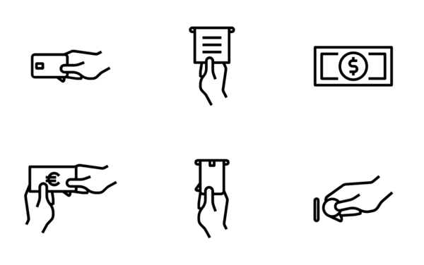 withdrawal and fee payment  outline style