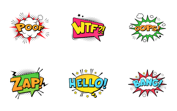 comic spech bubbles