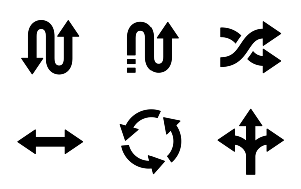 arrow  symbols interface