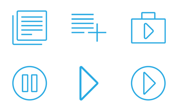 audiovisual  material design icons