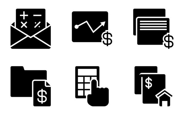 Business and finance glyph 26