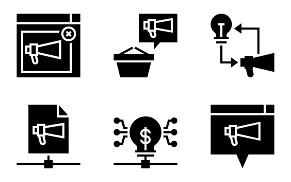 business and web glyph 2